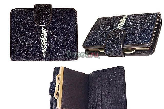 Новый портмоне Mosart 2724 нат. кожа ската Москва