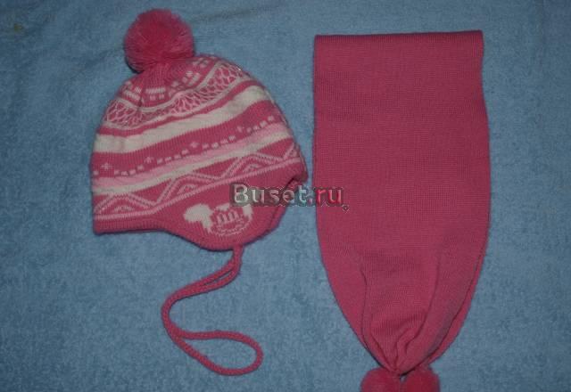 Шапка с шарфиком на зиму Санкт-Петербург