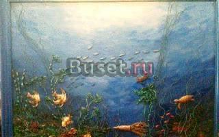 Объёмная картина из кожи"Подводный мир" Абакан