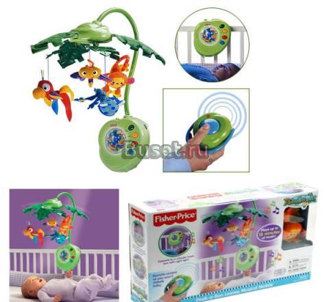 Мобиль на кроватку Тропический лес fisher-price Санкт-Петербург
