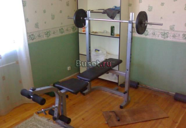 Скамья для жима + 2 штанги + 2 гантели Москва