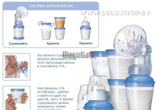 Молокоотсос avent с системой хранения молока Санкт-Петербург