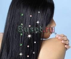 Наращивание на волосы кристаллы Swarovski Москва