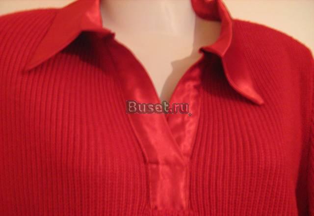 Джемпер с атласным воротником и манжетами Волгоград