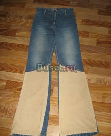 Джинсы с вельветовыми вставками Волгоград