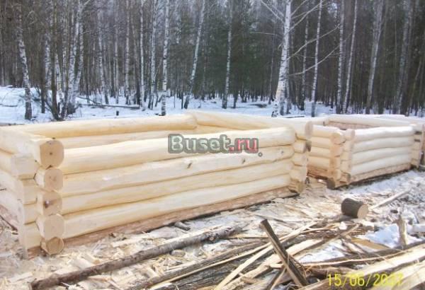 Cрубы для бань и домов из осины, липы Москва