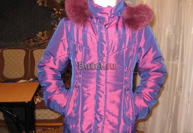 Куртка зимняя на девочку. Рост до 145.  б/у Санкт-Петербург