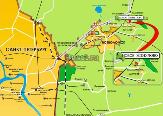 Участки в поселке Новое Минулово Санкт-Петербург