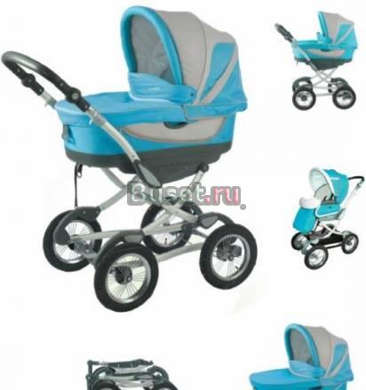 Коляска Geoby Baby (цвет голубой с серым) Москва
