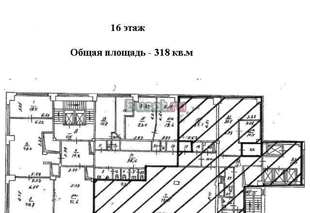 Офисный блок 318 кв.м в аренду в бц класса B Москва
