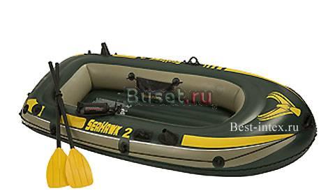Надувная лодка (пвх) intex Seahawk-2 236х114x41 Москва