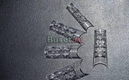 Хрустальные типсы - прозрачные, стилеты и др Москва