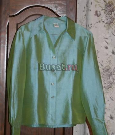 Красив нов блузочка нат.шёлк перлам-зелён цв 48-50 Санкт-Петербург