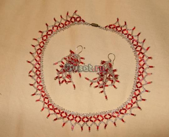 Три колье из чешского бисера Москва