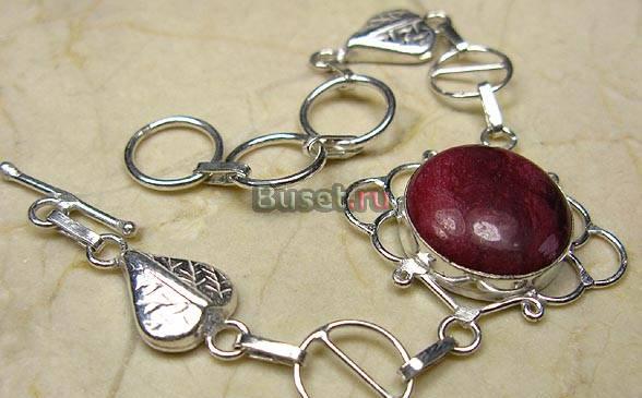 Браслет яшма серебро 925 Москва