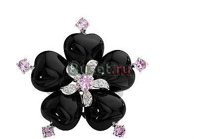 Комплект-кольцо,серьги-оникс,сапфиры,бриллианты Москва