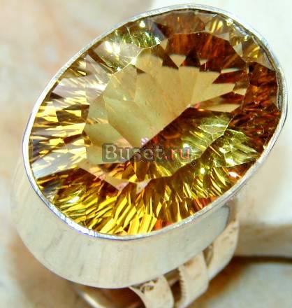 48 карат золотой мистик топаз, серебро 19 гр Москва
