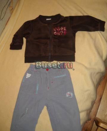 Велюровая кофточка и брючки, р.68 см Санкт-Петербург