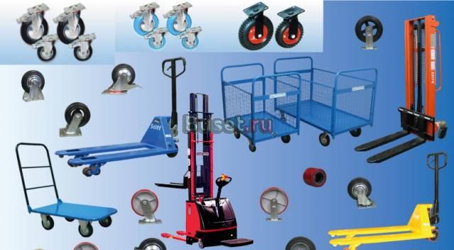 Колёса для различных складских тележек Санкт-Петербург