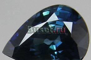 Сапфир груша синий VVS 0,215кар Австралия Камышлов