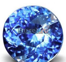 Сапфир круглый голубой VVS 0,430кар Мадагаскар. 11 Камышлов