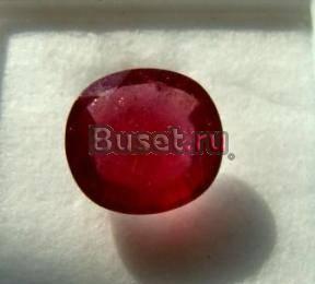 Красный натуральный рубин Бирма VS, 10,725карат!!! Камышлов