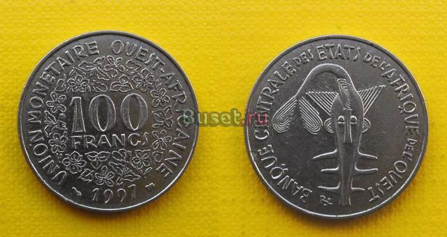 Центральные Африканские Штаты 100 фр. 1997г Челябинск