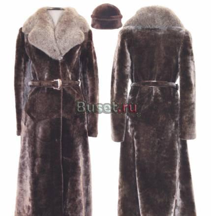 Шуба мутоновая новая c песцовым воротником Санкт-Петербург