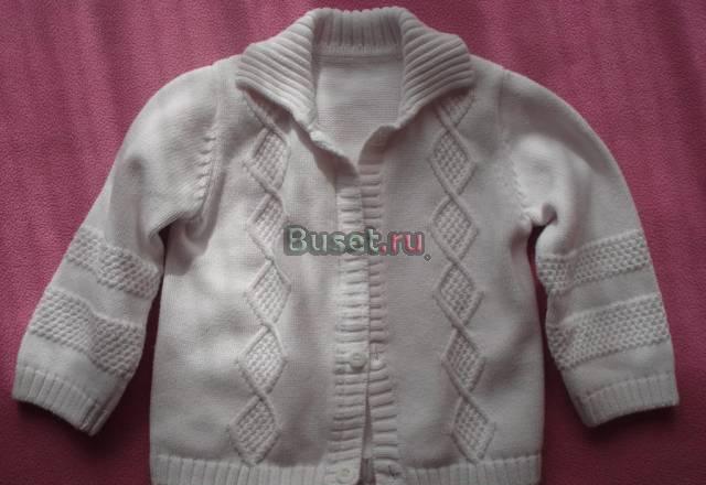 Белая кофточка на 12-18мес mothercare 86-92 Москва