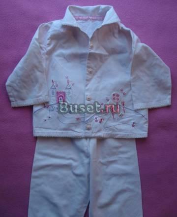 Пижама розовая 9-12 мес. mothercare Москва