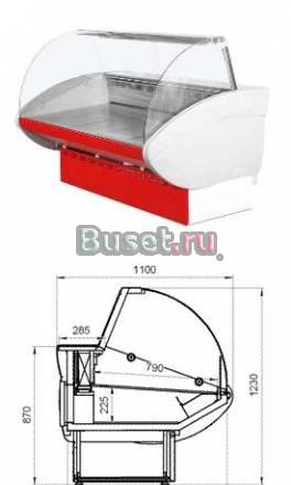 Продается холодильная витрина Илеть 2,1м Москва