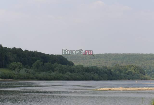 Участок на берегу Оки, лес по границе Москва