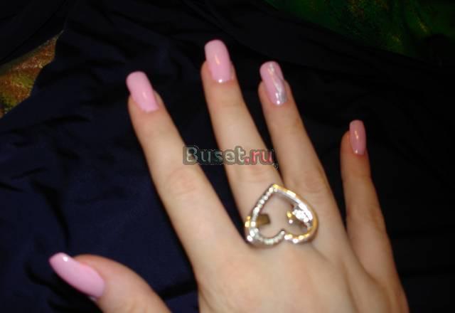 Кольцо-сердце со стразами Москва