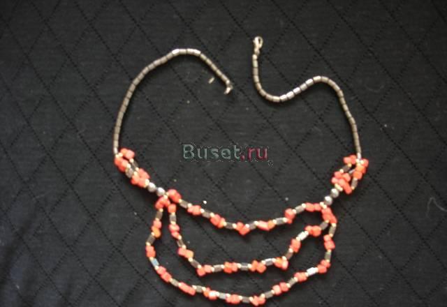 Колье с красными камнями Москва