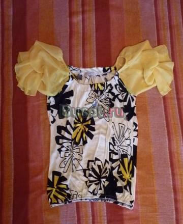 Летняя блуза с коротким рукавом-фонарик Санкт-Петербург