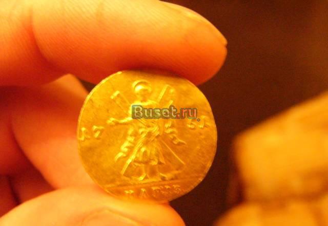 Двойной Червонец 1751 год (золото)стар.новодел Лаишево