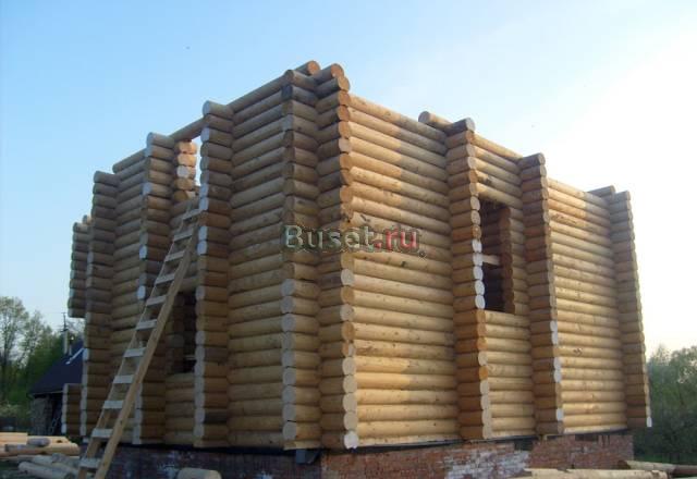 Вологодские срубы из зимнего леса Москва