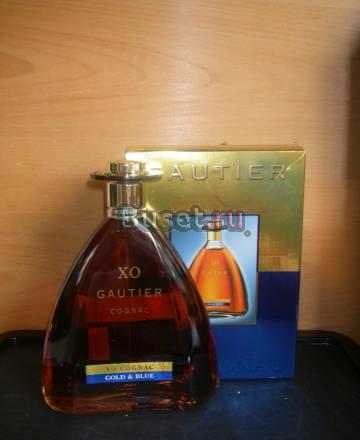 Коньяк Готье XO, Gautier X.O. Gold  Blue,  0.70л Москва