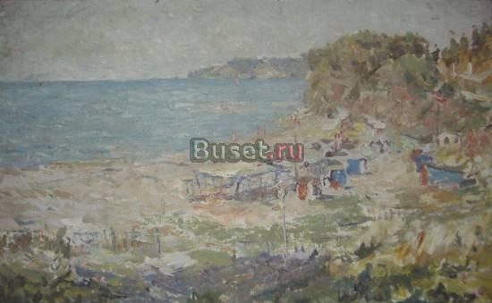 Картина холст масло 1963 г. 2  f-artplanet.ru Москва