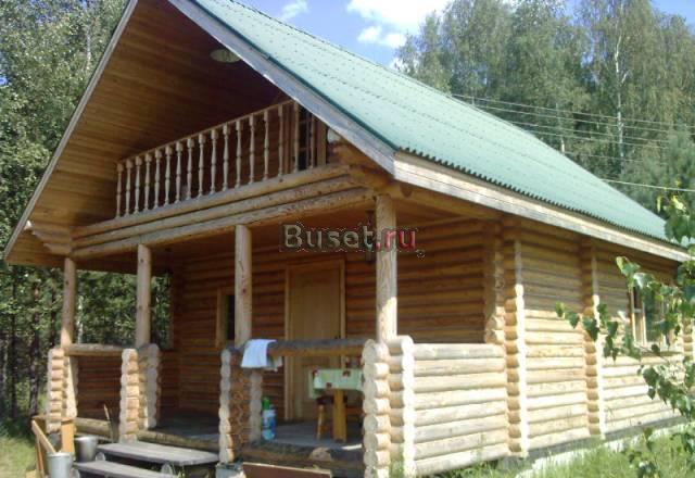 Отличная из оцилиндр.бревна дача в сосновом лесу Павловский Посад