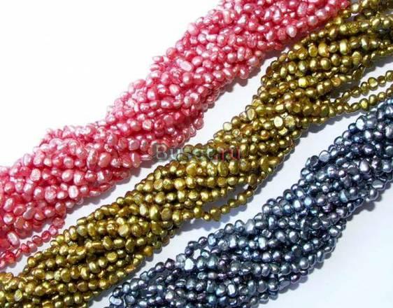 ***БУСЫ цветной ЖЕМЧУГ 3,5 метра*** Москва