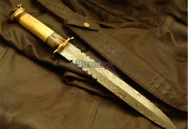 Дамаский охотничий нож ручной работы Англия Екатеринбург
