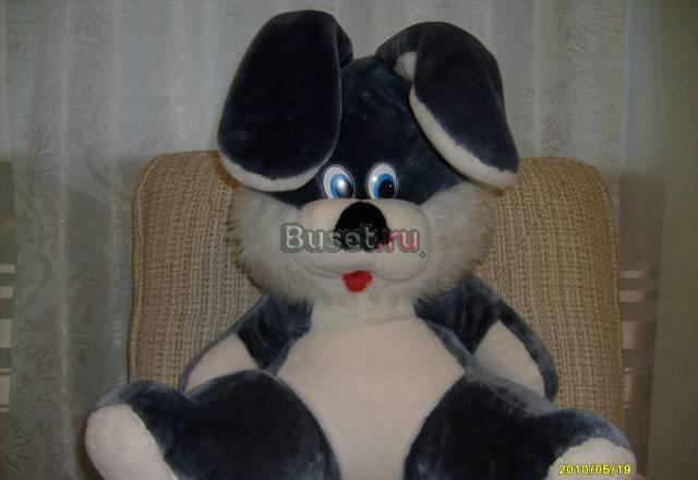 Зайка новый белый с серым, 50x60 см Ростов-на-Дону