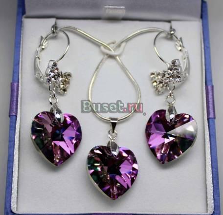 Кулон и серьги с кристаллами Swarovski Санкт-Петербург
