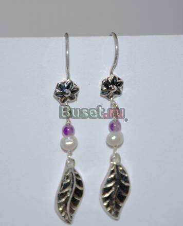 Серьги серебро 925 проба Москва