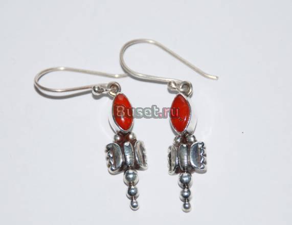 Серьги серебро Москва