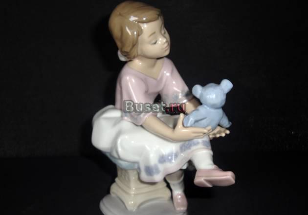 Статуэтка "Девочка с мишкой", LLadro Москва