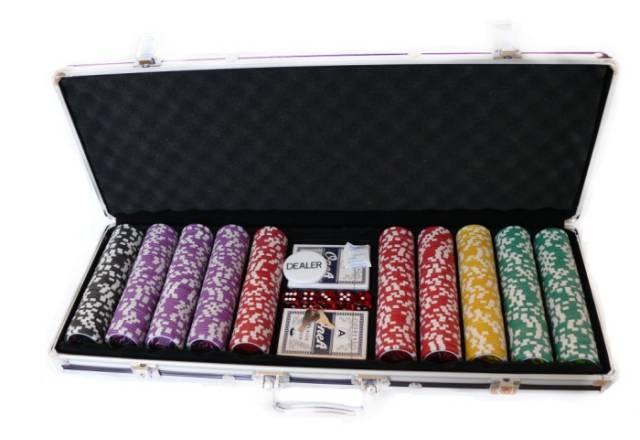 Покерный набор 500 фишек в ченром кейсе Санкт-Петербург