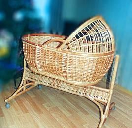 Колыбель плетеная из лозы Москва