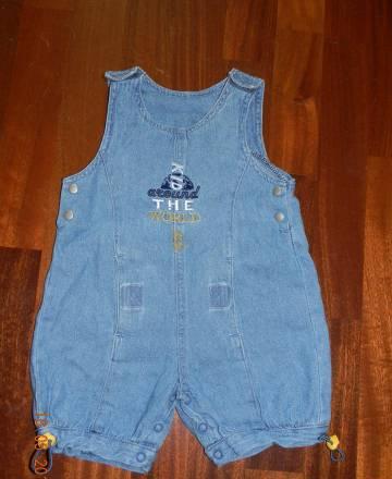 Джинсовый песочник р.6-9 мес Москва
